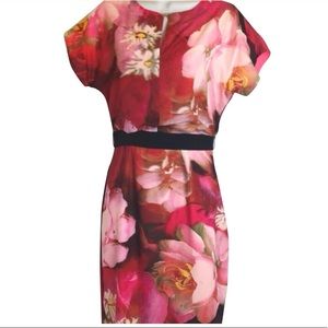 Ted Baker Roses on canvas dress
